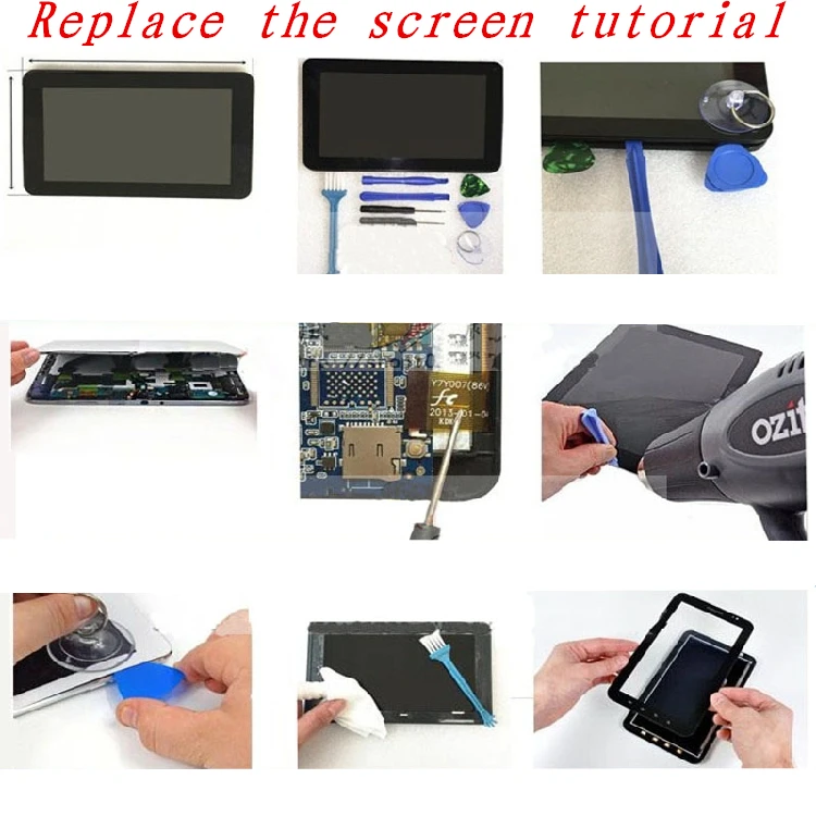 10.1 tolline Tablett touch Prestigio MultiPad PMP810E puuteekraani klaas, digitizer asendamine remont paneel, Tasuta shipping 1