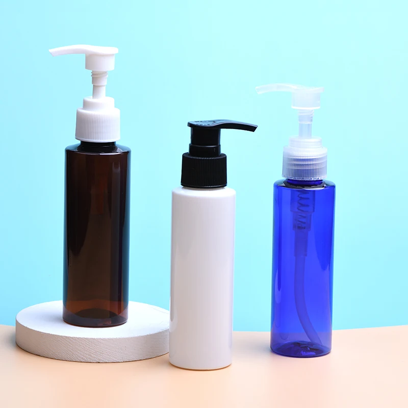 30pcs 100ml valge kosmeetiline PET-pudelit, tühi šampoon ja kreem pump paagi plastikust kosmeetikatoodete pakendid dispenser,dušigeel 2