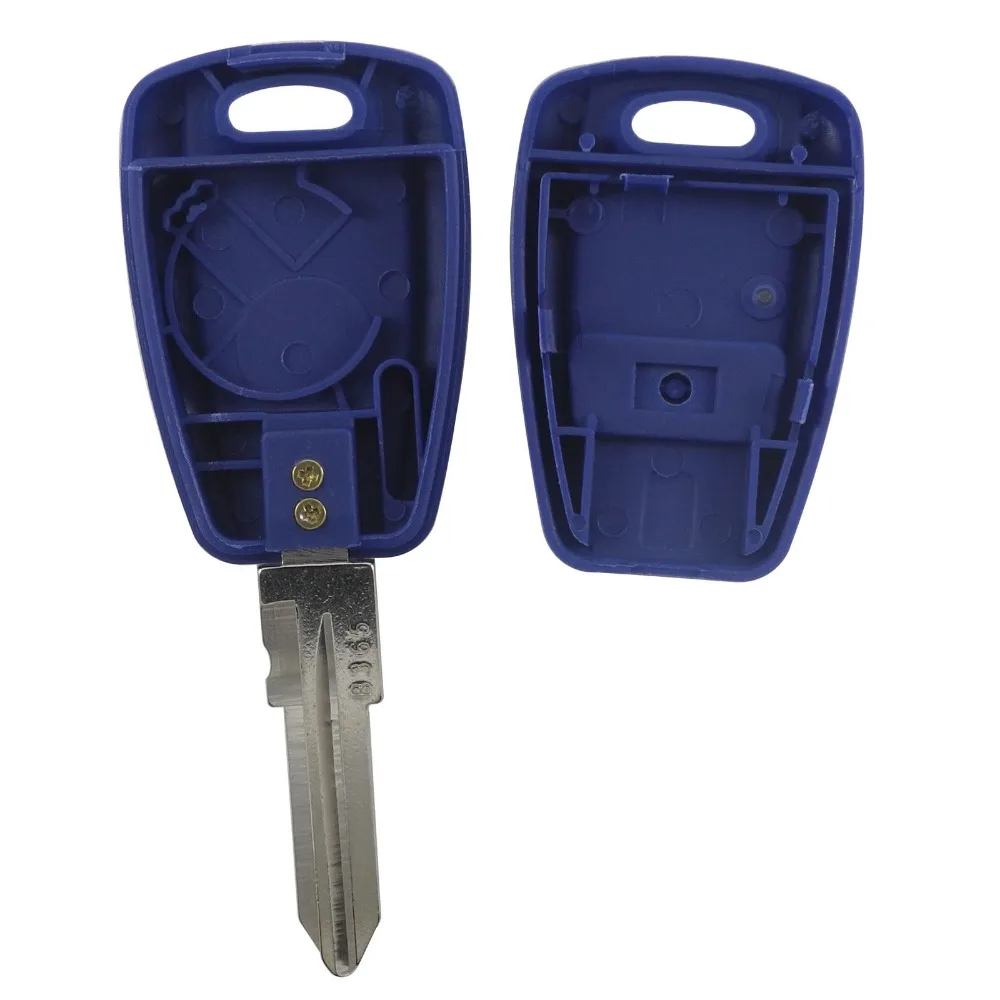 jingyuqin 1 Nupp Lihvimata Tera Auto Remote Key Shell Case Cover 1 Nupp Fiat Punto Doblo Bravo Transponder Auto Key Shell 3
