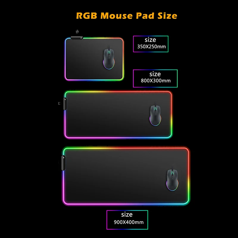 Arvuti Lisaseadmete RGB Mouse Pad LED Star Kodanik Sülearvuti Mousepad Anime Mäng Jalamatid Kummist Klaviatuuri Arvuti Kontorid Gamer Mängude Vaipa 5