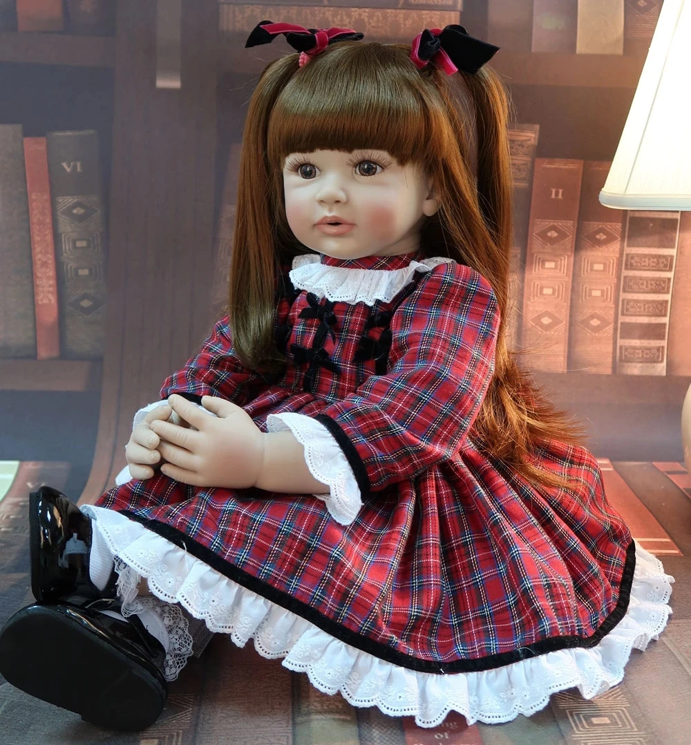 60cm Eksklusiivne Stiil Silikoon Uuestisündinud Baby Doll Mänguasi Vinüül Printsess Väikelapse Lapsi Nagu Elus Bebe Tüdruk Boneca Lapse Sünnipäeva Kingitus 5