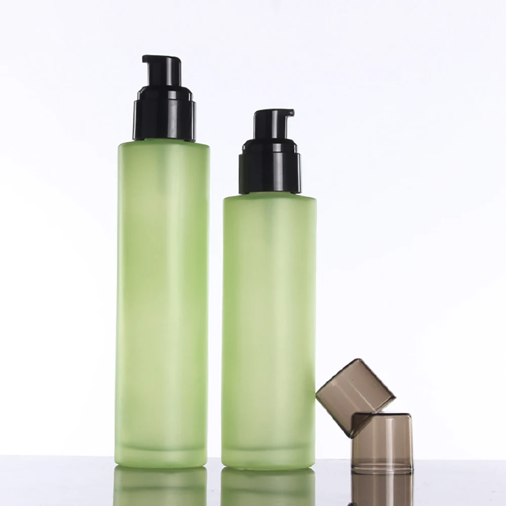 Kõrge kvaliteediga jäätunud parfüümi pihustiga klaaspudel 40ml ringlussevõetud spray pudelit,40ml seerum pumbaga pudelis laos 3