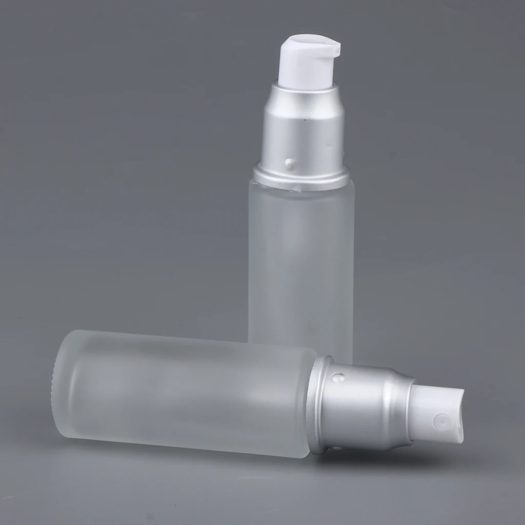 2tk Tühi Spray Pudel Emulsioon Pump Dispenser Reisi Konteinerid Läbipaistev 0