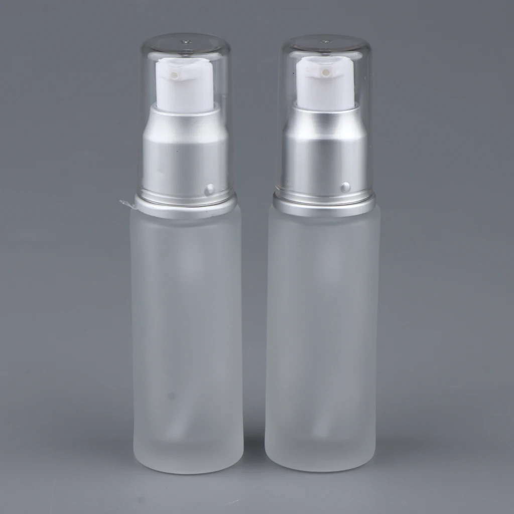 2tk Tühi Spray Pudel Emulsioon Pump Dispenser Reisi Konteinerid Läbipaistev 1