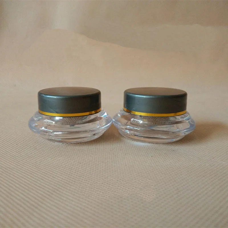 10G Korduvtäidetavaid Pudel näokreem Jar-Emulsioon Kosmeetika Konteiner Läbipaistev Top Klass Plastikust Reisi Meik Kasti silmakreem Jar 0