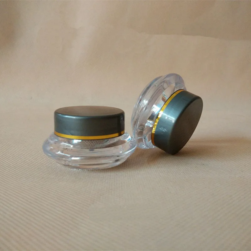 10G Korduvtäidetavaid Pudel näokreem Jar-Emulsioon Kosmeetika Konteiner Läbipaistev Top Klass Plastikust Reisi Meik Kasti silmakreem Jar 1