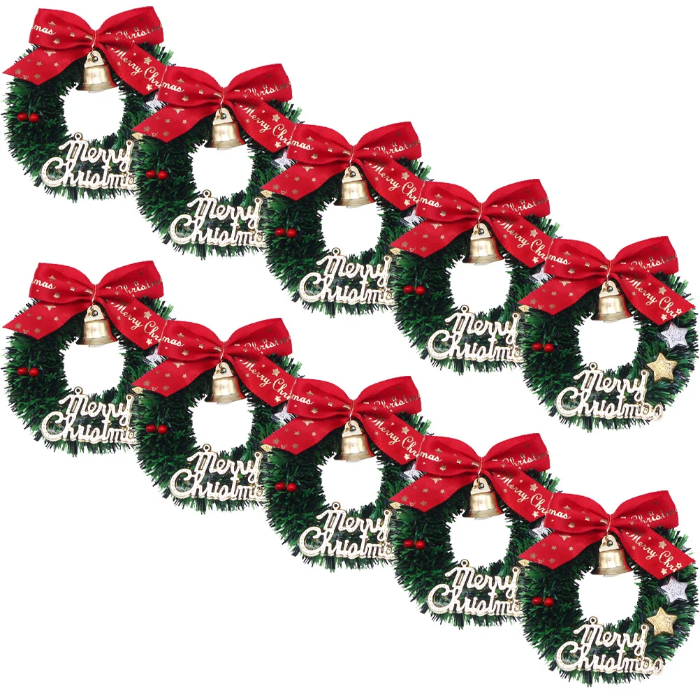 Jõulud Pärg Mini Wreathstree Kääbus Rippuvad Kunstlik Ornamentsaccessories Kaunistused Vanik Puhkus Käsitöö Sise - 0