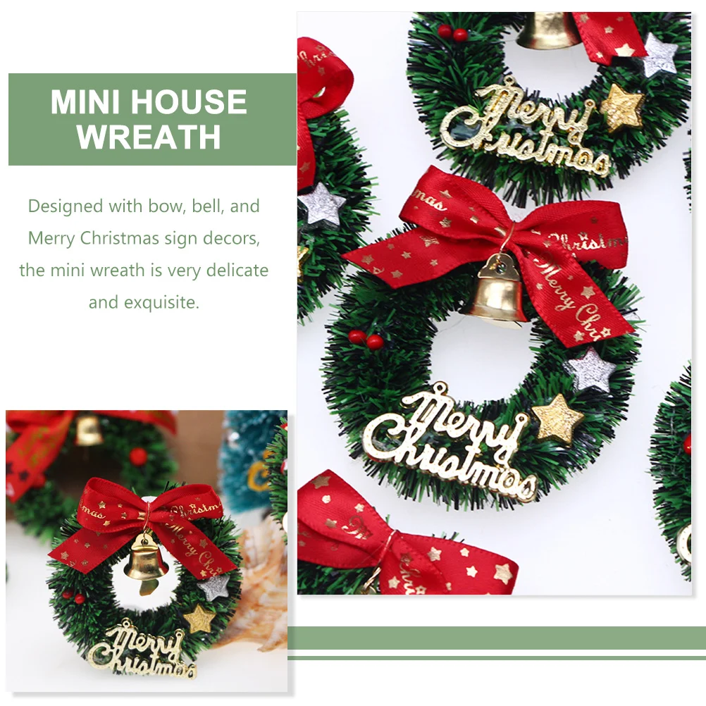 Jõulud Pärg Mini Wreathstree Kääbus Rippuvad Kunstlik Ornamentsaccessories Kaunistused Vanik Puhkus Käsitöö Sise - 1