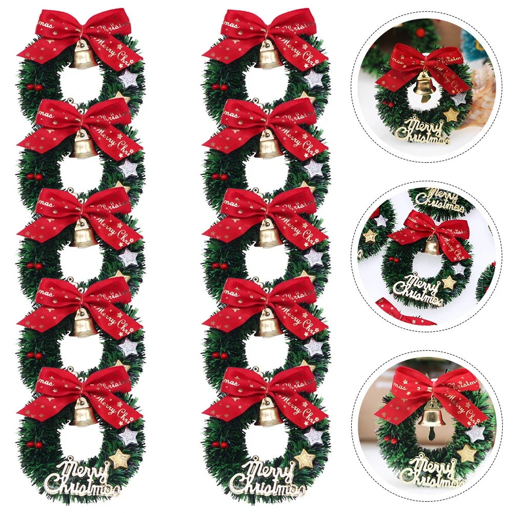 Jõulud Pärg Mini Wreathstree Kääbus Rippuvad Kunstlik Ornamentsaccessories Kaunistused Vanik Puhkus Käsitöö Sise - 3
