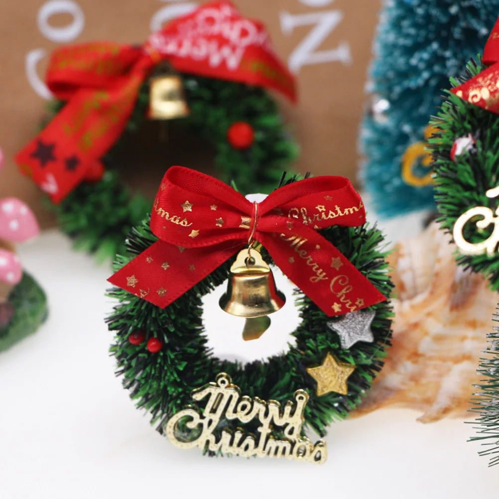 Jõulud Pärg Mini Wreathstree Kääbus Rippuvad Kunstlik Ornamentsaccessories Kaunistused Vanik Puhkus Käsitöö Sise - 4