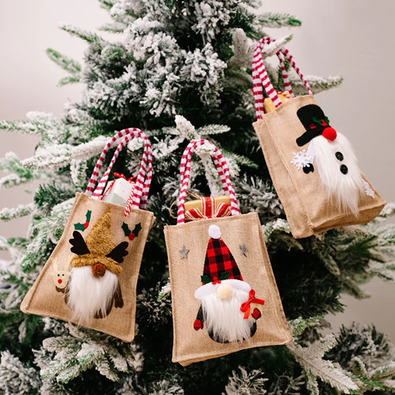 Uus Aasta 2023 Kingitused Jõulud Käekotid Xmas Tree Ripats Kaunistused Kingitus Kommi Kott jõulukaunistused Home Decor Navidad 1