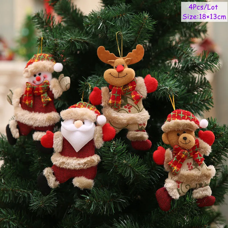 Uus Aasta 2023 Kingitused Jõulud Käekotid Xmas Tree Ripats Kaunistused Kingitus Kommi Kott jõulukaunistused Home Decor Navidad 4