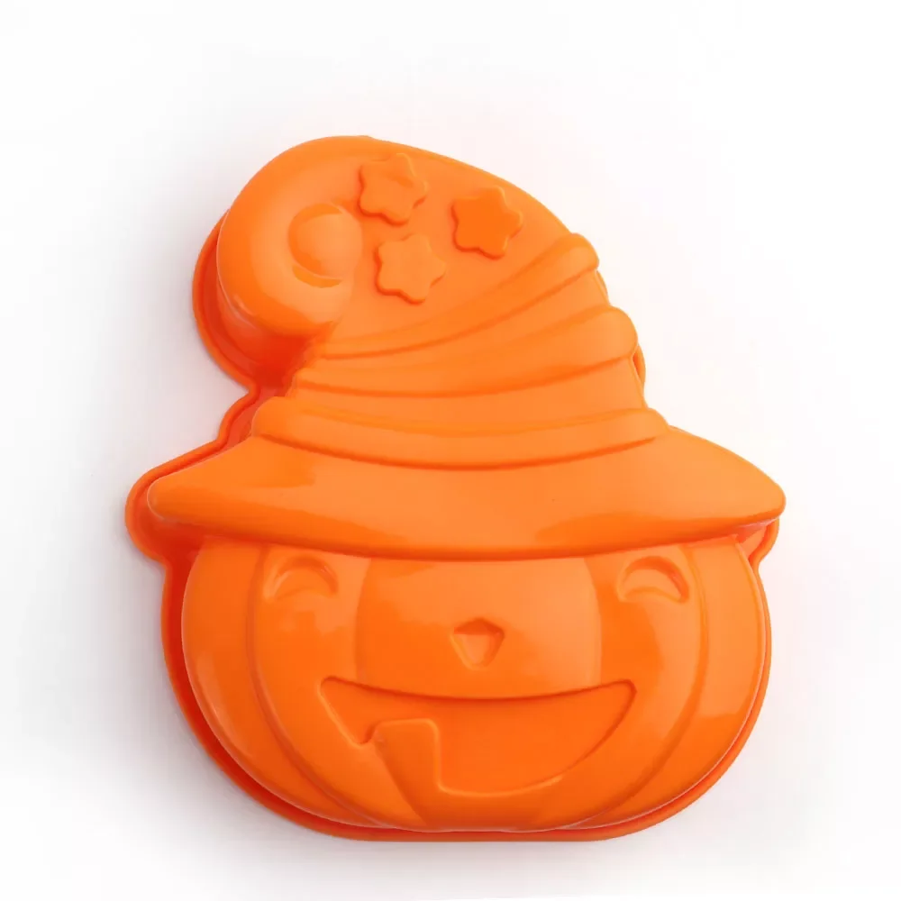 Kõrvits Silikoon Kook Hallituse Jack-O-Lantern Karmea Halloween Kook Dekoreerimiseks Top Hallituse Pan Puhkus Bakeware Ahjugrill 0