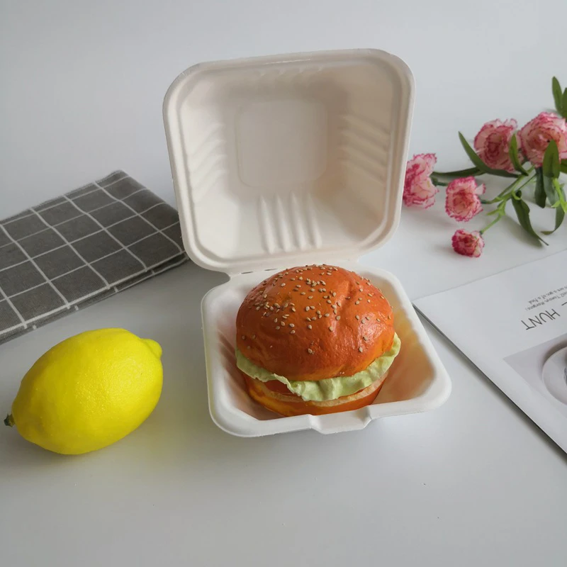 10TK Ühekordselt Bento Lunch Box Küpsetamine Kook Kasti Toidu Mahutid Magustoit Bento Box Tselluloosi Ühekordselt Lagunevad Toidu Mahutid 3