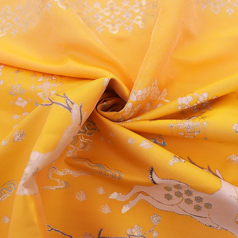 Hobune Kleit Lõng Värvitud Jacquard Brocade Polyester Materjalist Kevad Sügis Riided Hulgi Riide Õmblus Diy 3