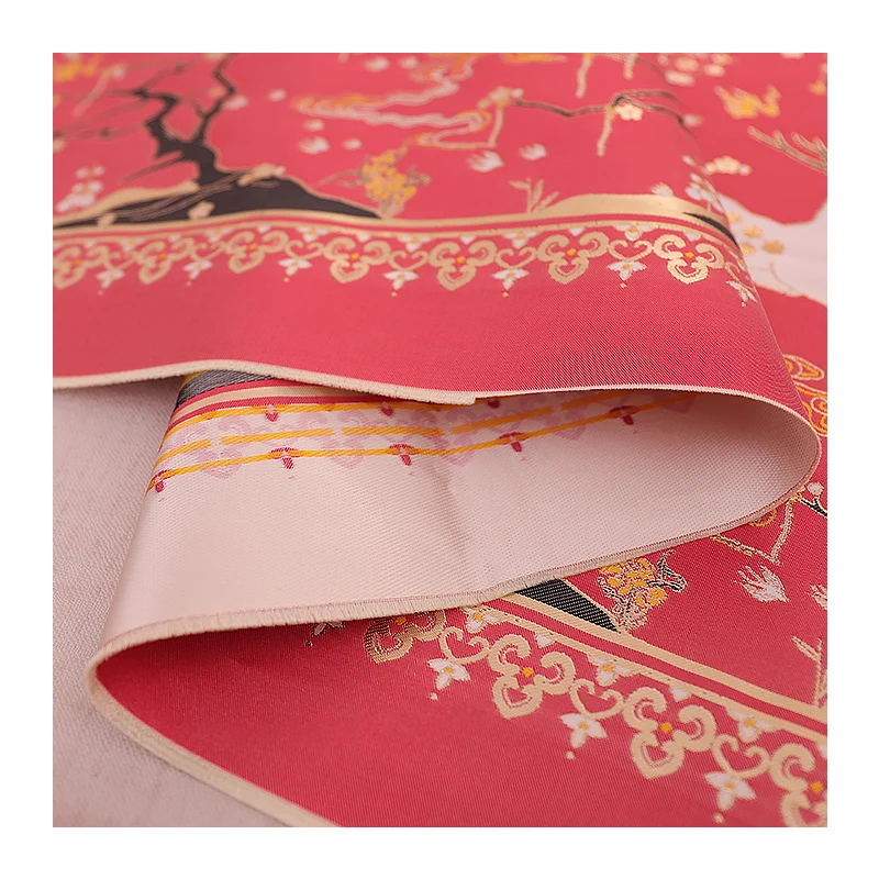 Hobune Kleit Lõng Värvitud Jacquard Brocade Polyester Materjalist Kevad Sügis Riided Hulgi Riide Õmblus Diy 4