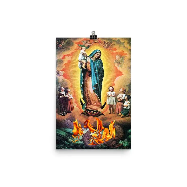 Our Lady Of Guadalupe Neitsi Maarja Ikoon Põleva Põõsa Kreeka Õigeusu Bütsantsi Lõuend Seina Kunst Elutoamööbel Home Decor 4