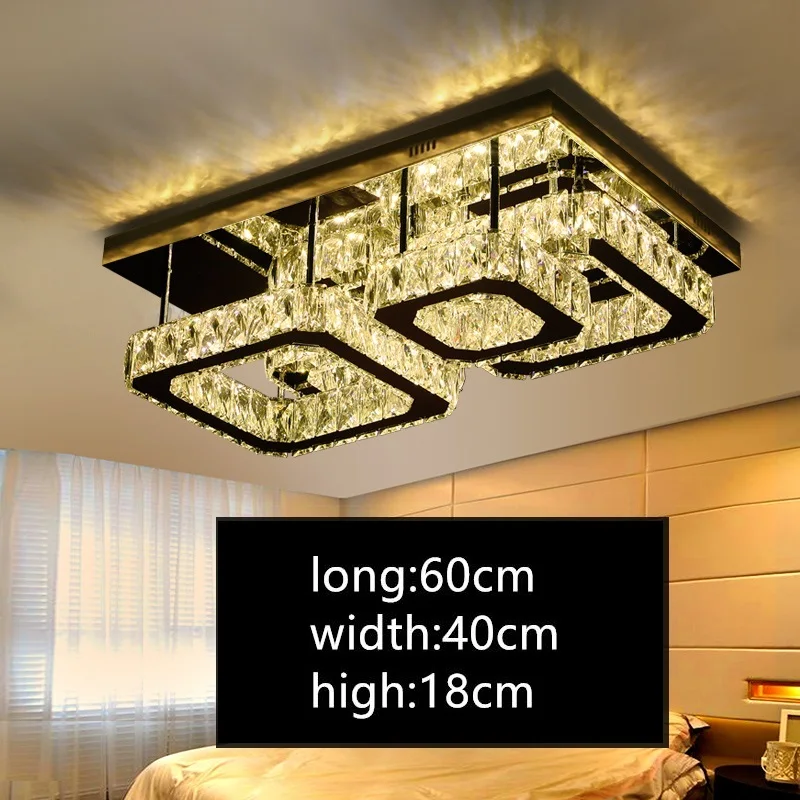 IWHD Kaasaegne Plafondlamp LED ülemmäära Valgus Inventar K9 Crystal Lustere Led Magamistoa Laes Lambid Tricolor dimmng Home Valgustus 3