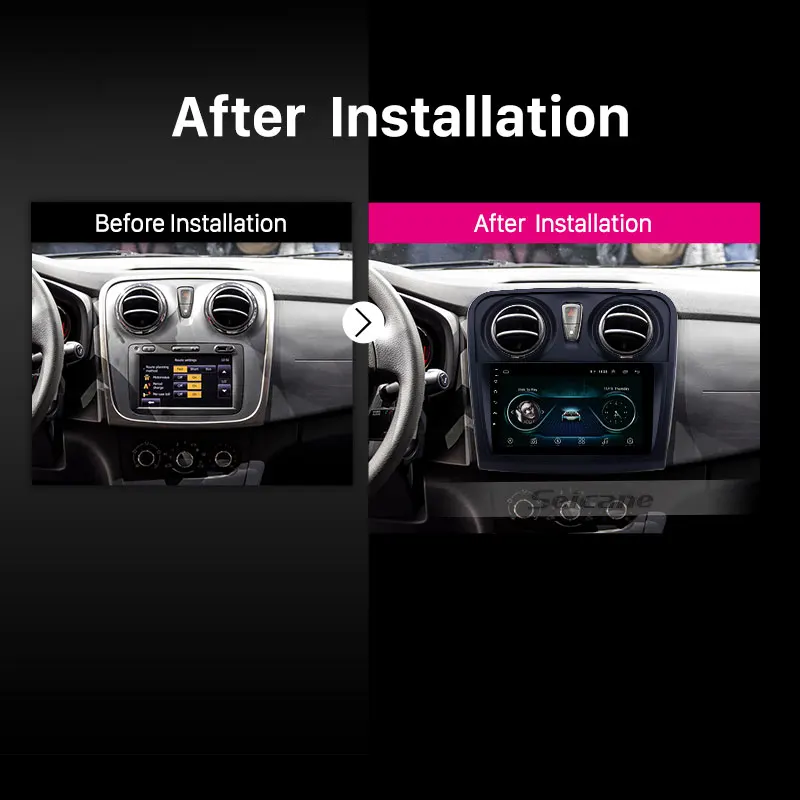 Seicane 2din Android 9.1 Auto Multimeedia Mängija, Raadio, GPS Navigatsiooni Renault Dacia Sandero 2012-2017 toetada Carplay TPMS 5
