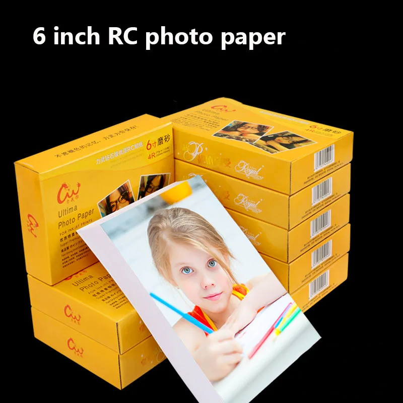 100 lehte Läikiv 4R 6inch RC fotopaber jaoks Tindiprinteri Paber Imaging Asjade Trükipaber Foto-Värv Kaetud 0