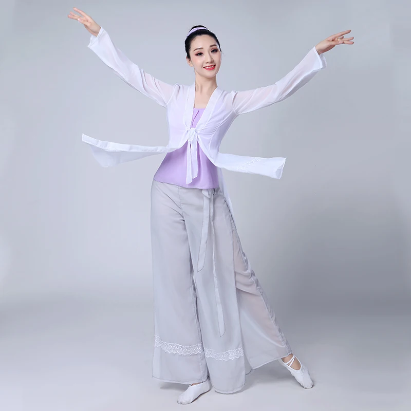 Hiina stiilis Hanfu klassikalise tantsu tavade riided, naiste tantsu marli elegantne hiina folk dance kostüüm naine 0