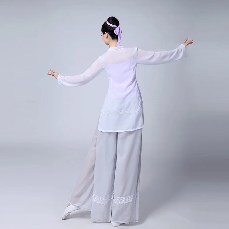 Hiina stiilis Hanfu klassikalise tantsu tavade riided, naiste tantsu marli elegantne hiina folk dance kostüüm naine 4