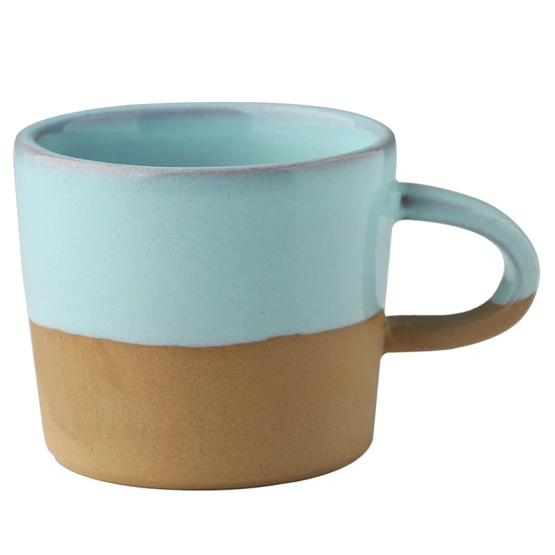 Keraamiline tass milkcup tee tassi lühike disain helesinine 4