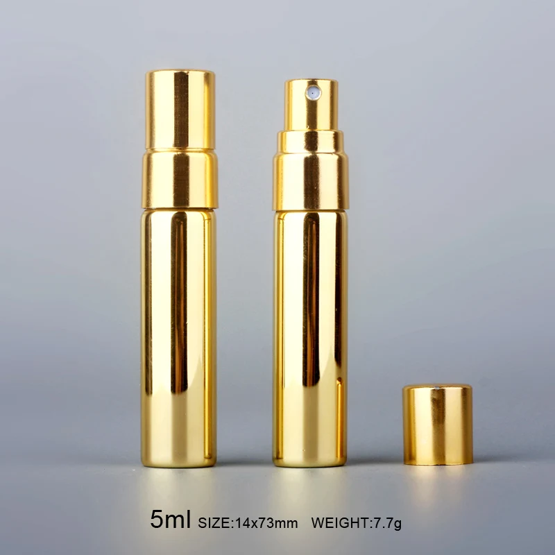 Hulgi-5ML, Värviline Klaas Lõhnaõli Pudel Spray Korduvtäidetavaid Kaasaskantav Mini Proovi Lõhnaõli Pudel Pihustiga Kosmeetika Contaier 1