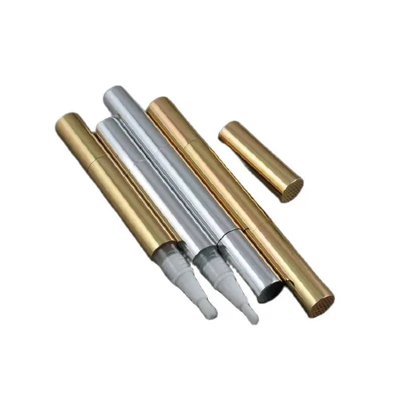 3 ML Twist Pen Alumiinium Toru Tühi Kuld, Hõbe Meik Hammaste Valgendamine Concealer Kaasaskantav Korduvtäidetavaid Kosmeetika Mahuti 0