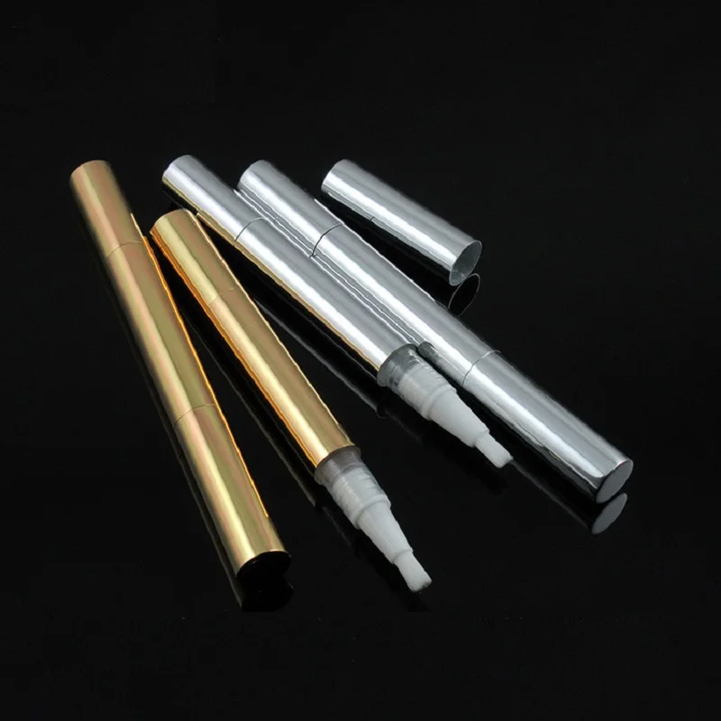 3 ML Twist Pen Alumiinium Toru Tühi Kuld, Hõbe Meik Hammaste Valgendamine Concealer Kaasaskantav Korduvtäidetavaid Kosmeetika Mahuti 2