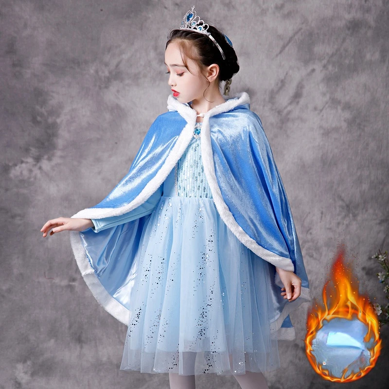 Printsessi Seelik Jää ja Lumi Tüdruk Kevadel ja Suvel Pikad ja Lühikesed Varrukad Laste Sünnipäeva Kleit Kleit Uus Aasta 2022 3