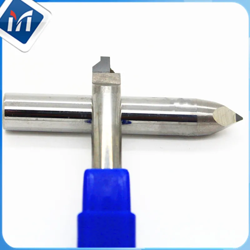 Diamond PCD Akrüül graveerimine tööriistad karbiid jahvatus-poleerimine end mill 6 mm cnc cutter töötlemiseks PVC, ABS, Nailon PC PE PP 3