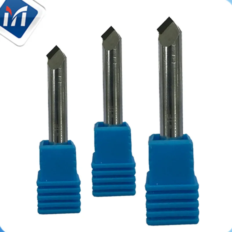 Diamond PCD Akrüül graveerimine tööriistad karbiid jahvatus-poleerimine end mill 6 mm cnc cutter töötlemiseks PVC, ABS, Nailon PC PE PP 5