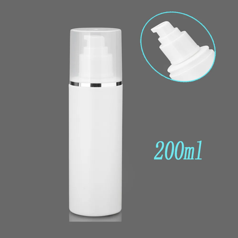 6ps/palju 200ml valge Plastikust Spray Pudelid valge Peene Udu Pihusti Tooner emulsioon pump korduvtäidetavaid pudelid koju taaskasutamine 2