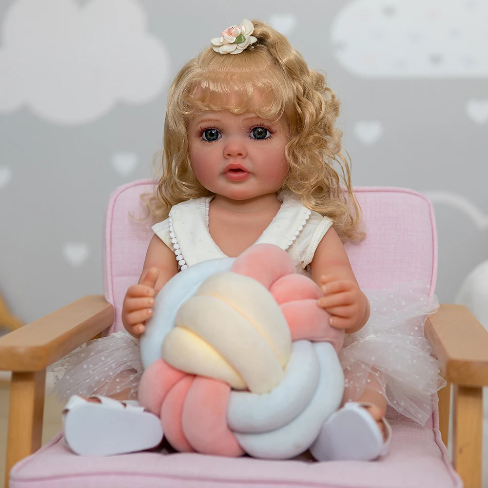 Silikoon Tüdruk Simulatsiooni Beebi Nukk Pehme Elastne Käsitsi Maalitud Fotograafia Simulatsiooni Nukk Pestav 3D-Baby Kaaslane Laste Mänguasi 1