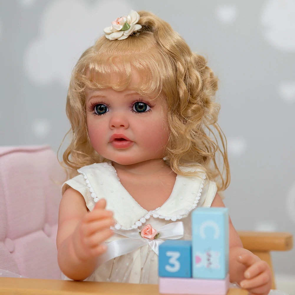 Silikoon Tüdruk Simulatsiooni Beebi Nukk Pehme Elastne Käsitsi Maalitud Fotograafia Simulatsiooni Nukk Pestav 3D-Baby Kaaslane Laste Mänguasi 4