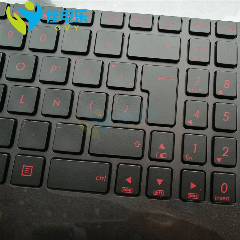 N56JK ladina LA taustvalgustusega klaviatuur Palmrest jaoks Sülearvuti Asus n56v n56vv n56vb n56vz N56JR n56vm Top juhul 90NB06D5-R31LA0 3