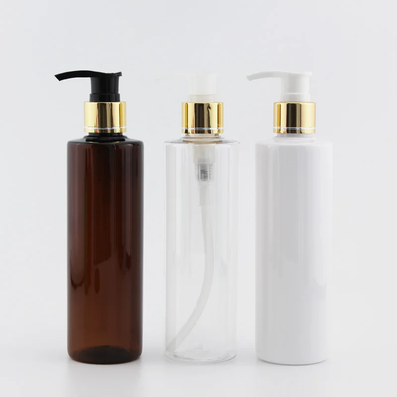 200ml Tühjad Plast-Emulsioon Pudelid vedelseep Pumbaga Mahuti Isikliku Hügieeni Emulsioon,Kuld, Alumiinium Pump Kosmeetika Mahutid 0
