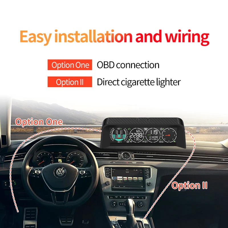 2022 Uus X92 OBD-GPS Navigatsiooni Multi-funktsionaalne Smart Auto HD-Head Up Display Alarm Süsteem Spidomeeter Vee Temp 3