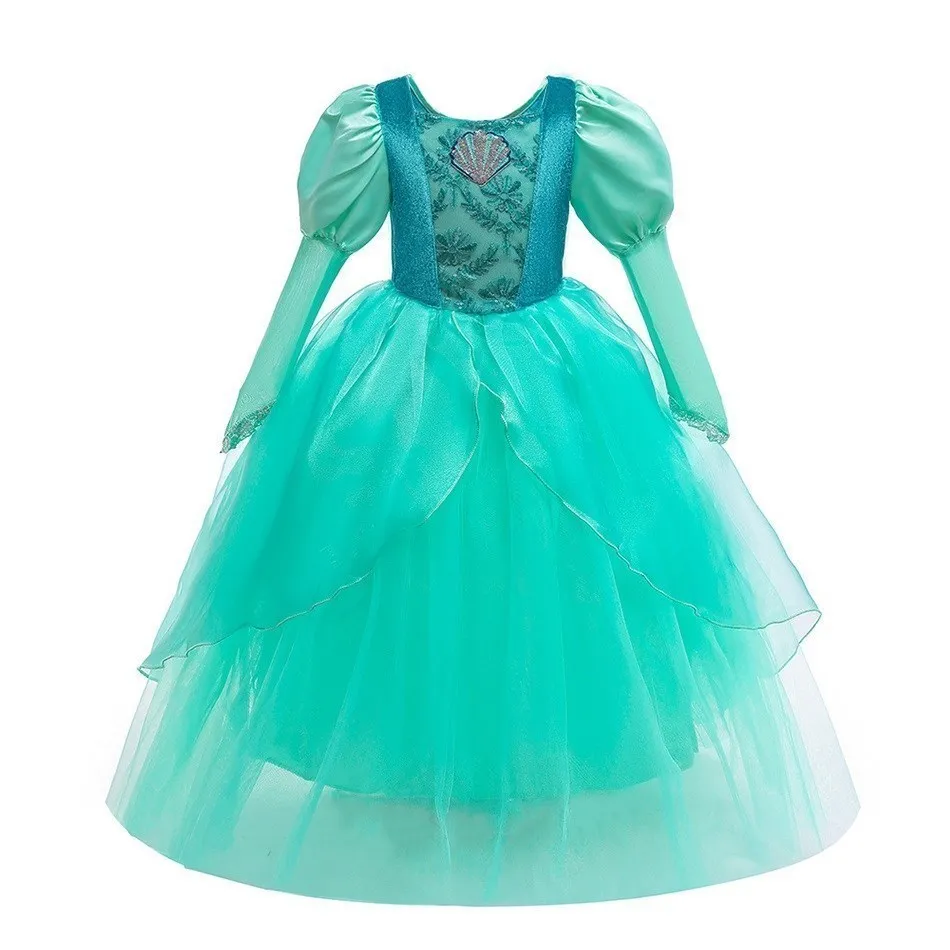 Printsess Kleit Tüdruk Elsa Külmutatud Vestidos Anna Merineitsi Jasmine Belle Halloween Partei Kleit Encanto Isabela Mirabel Kostüüm 4