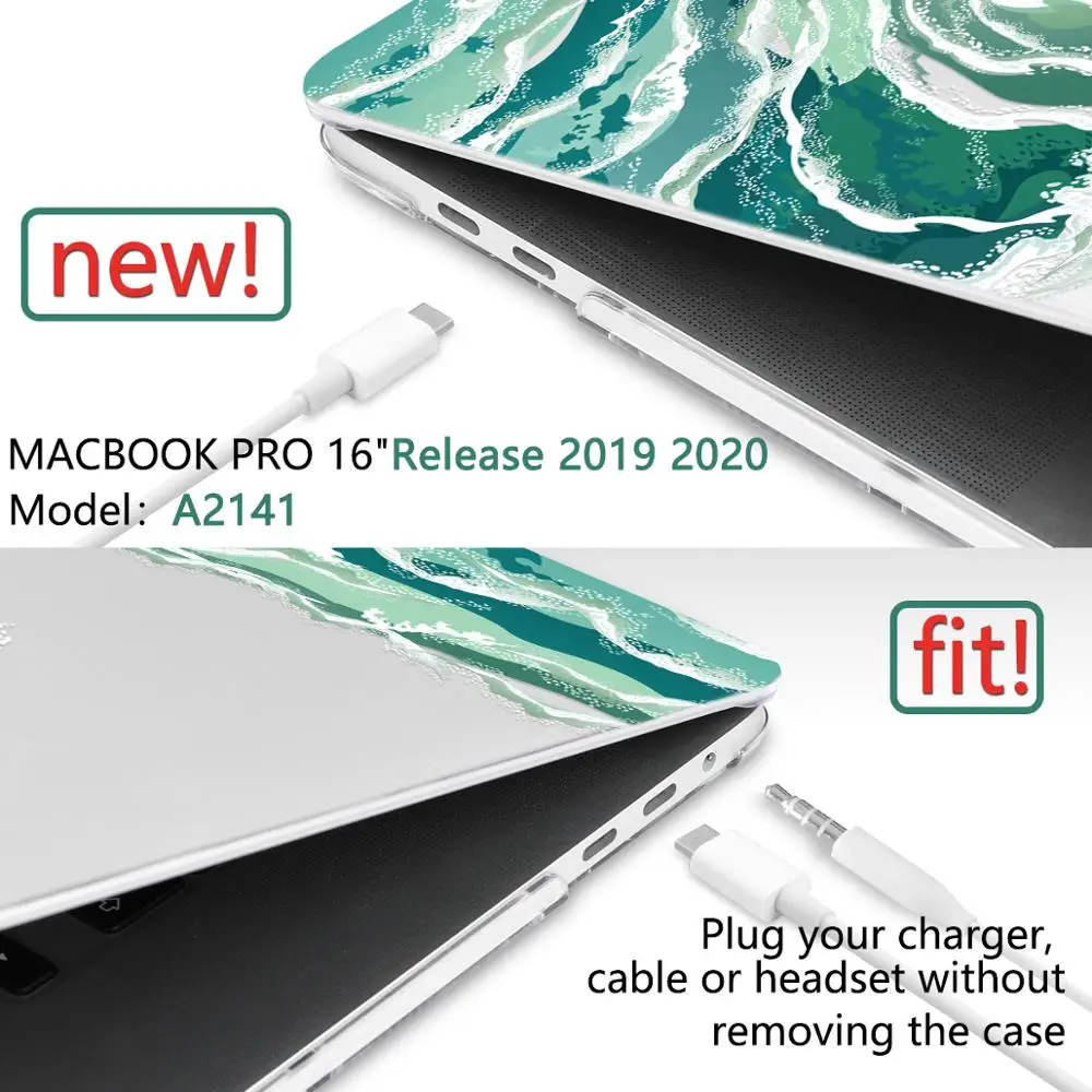 Pihustiga Laptop Case For Apple MacBook Pro 13 2018 2019 Touch Baar & Air 13,3 tolline 2020 A2179 A1932 A1706 A1708 Mudel 3