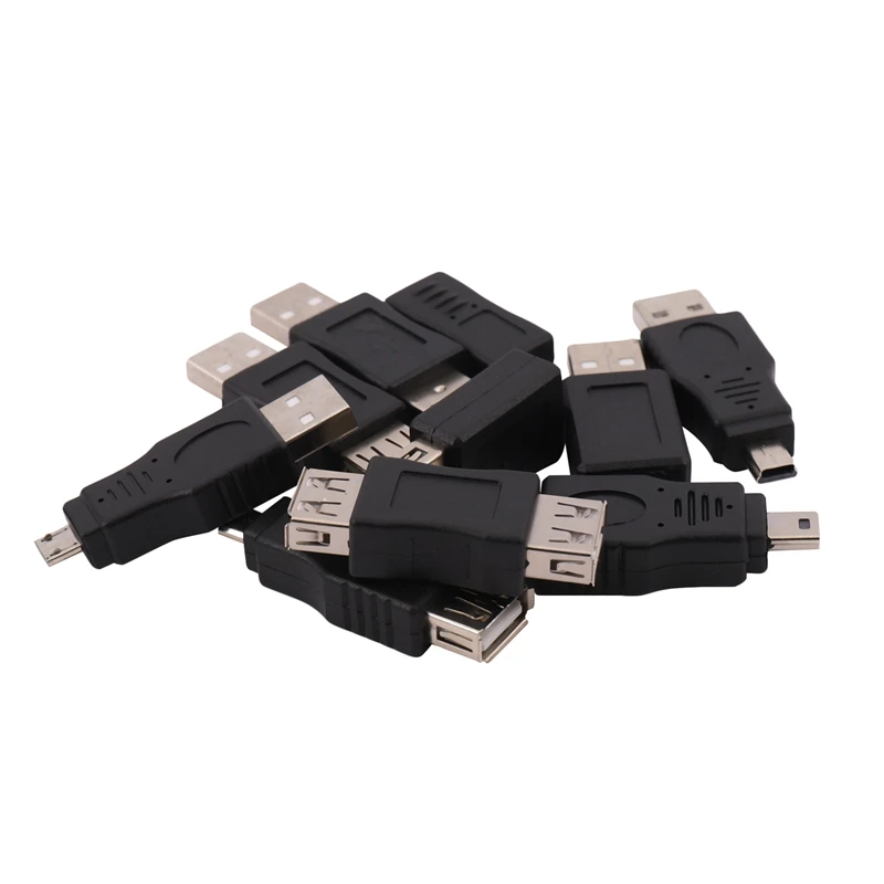 10TK OTG 5 Pin F/M Mini-Vahetaja Adapter Konverter-USB-Meeste ja Naiste Micro-USB 0