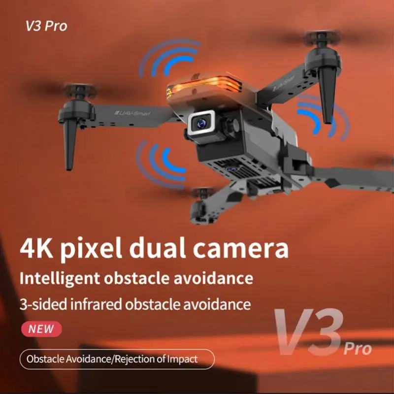 2021 Uus V3 Rc Pro Mini Undamine 4k Profesional HD Dual Camera Fpv Drones Koos Kaamera Hd 4k Rc Helikopterid Quadcopter Mänguasjad 1