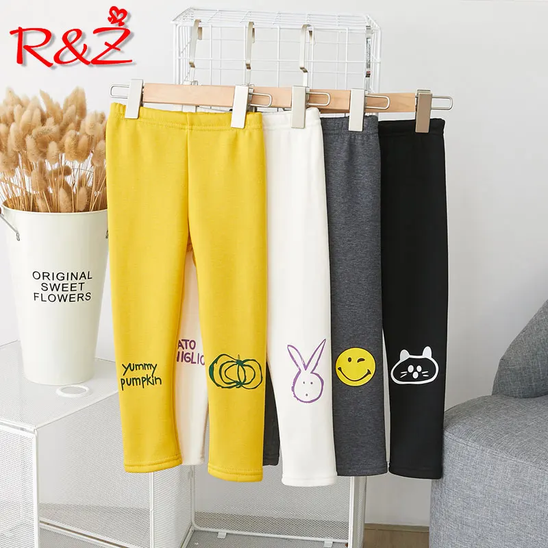 R&Z 2019 kevadel ja sügisel uus tüdrukute velvet säärised korea versiooni paksud soojad püksid püksid püksid 0
