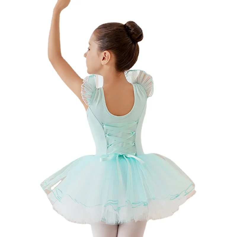 Tüdrukute Tants Leotards Ballett Kleit Bodysuit Tantsimine Lapse Võimlemine Tutu Tantsu Kleit Printsess Ballett Kleit Tava Kleit 4