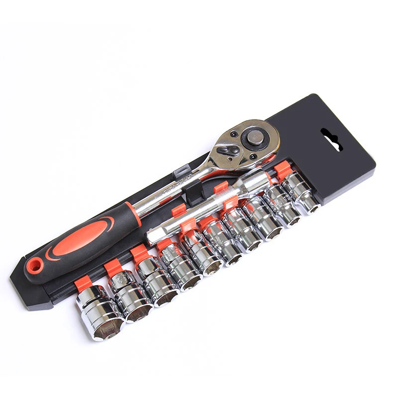 Funtionn 12tk Ratchet Wrench Set 1/4 3/8 1/2 Auto Remondi-Mutrivõtmete Vahendid Hex Socket Varruka Komplekt 4-24mm DIY Käepide 5