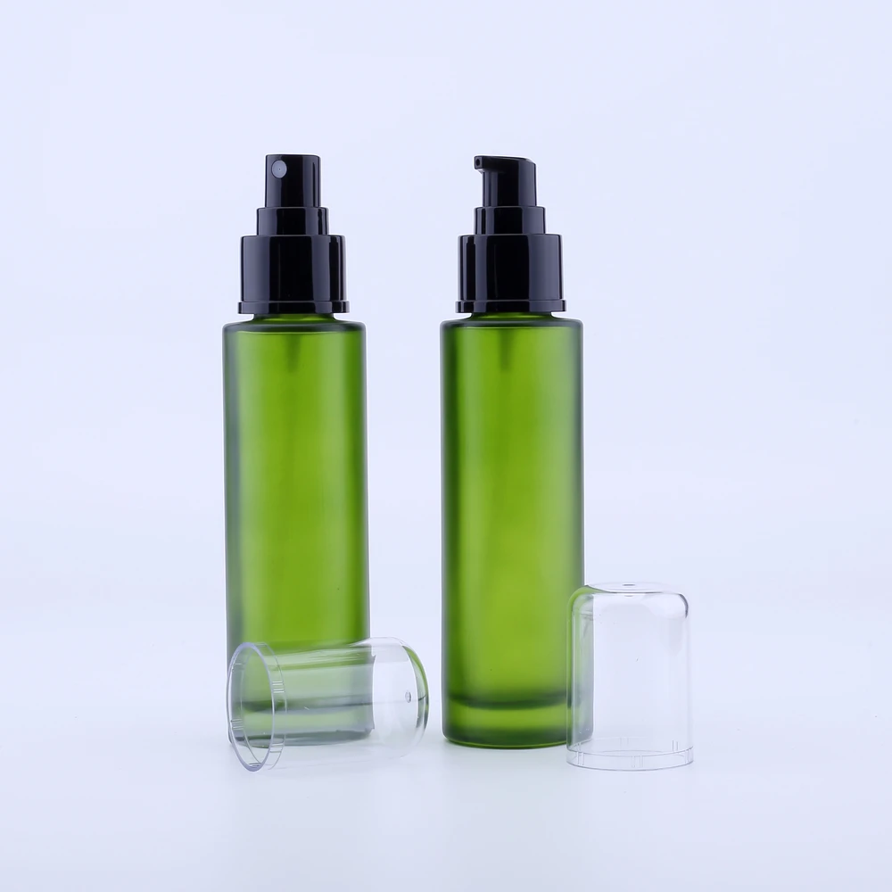 120PCS 80Ml Roheline paksust Klaasist Pudel Tilguti Botella Cristal Tühi Kosmeetika pakendikonteinerite Viaali eeterlik Õli Pudelit 3