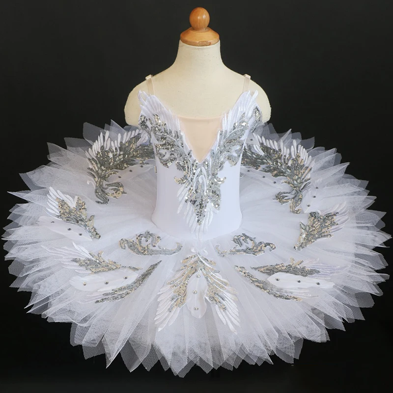 Laste professionaalne ballett seelik Uinuv Kaunitar tüdrukute tulemuslikkuse kleit Little Swan Tutu Seelik organisatsiooni tulemuslikkuse 5