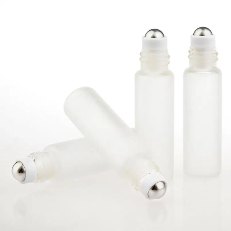 5ML mattklaas Rulli Sisse Lõhnaõli Pudel Tühi Eeterlikud Õlid, Kosmeetika-Konteinerite Terasest Helmed LX1278 5