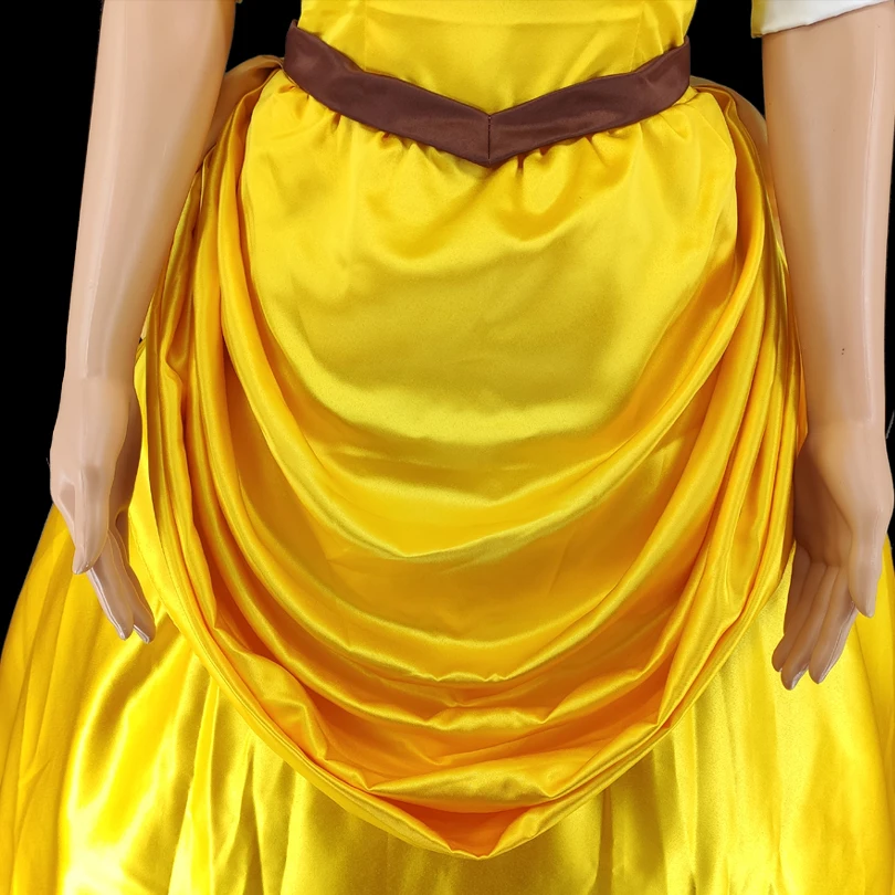 Cartoon Movie Cosplay Jane Kostüüm Täiskasvanud Naised, Kollane Printsess Kleit Uhke Halloweeni Karneval Pool Kleit 4